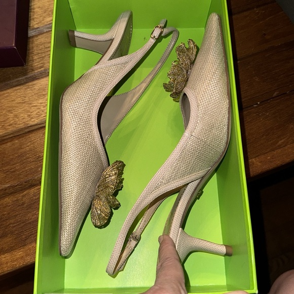 NWTIB • Sam Edelman • Women's Bianka Flora Pump • Light Natural Weave • Size 8 - Picture 7 of 8